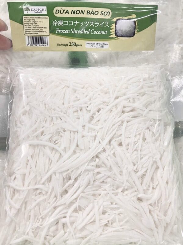 Shredded coconut